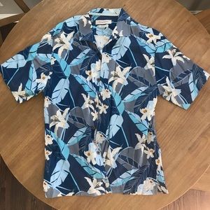 Blue Tommy Bahama Hawaiian Shirt